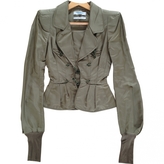 Thumbnail for your product : Saint Laurent Green Silk Jacket