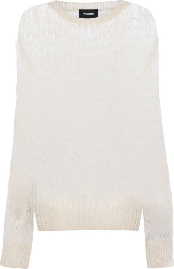 we11done Open-Knit Drop-Shoulder Jumper