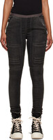 Black Paneled Jeans 