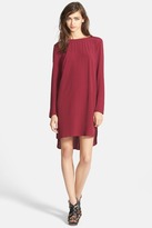 Thumbnail for your product : WAYF Long Sleeve Crepe Shift Dress (Juniors)