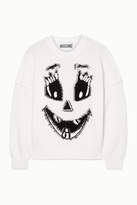 Thumbnail for your product : Moschino Intarsia Cotton Sweater - White