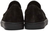 Thumbnail for your product : Toga Virilis Black Suede Slip-On Sneakers