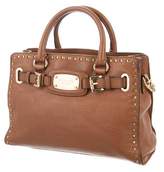 Thumbnail for your product : MICHAEL Michael Kors Metallic-Accented Leather Satchel