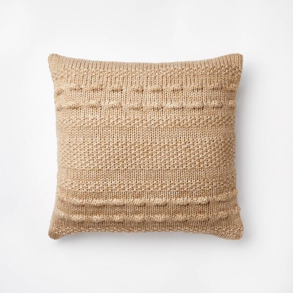 Threshold designed w/Studio McGee Bobble Knit Striped Square Throw