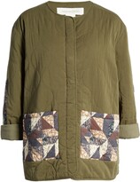 Thumbnail for your product : Treasure & Bond Patchwork Quilted Cotton Blend Jacket