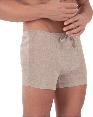 COTTONIQUE Men'sRib Drawstring Boxer Brief with Fly (S - ShopStyle