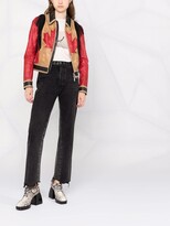 Thumbnail for your product : DSQUARED2 Maple Leaf fringed studded-trim jacket