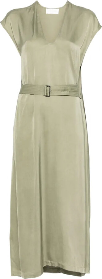 Christian Wijnants belted V-neck dress