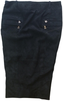 Thumbnail for your product : Balmain Suede Lambskin Leather Pencil Midi Skirt