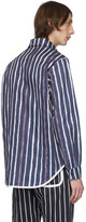 Thumbnail for your product : Daniel W. Fletcher Navy Painted Stripe Shirt