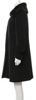 Thumbnail for your product : Max Mara Wool Rabbit Fur-Trimmed Coat