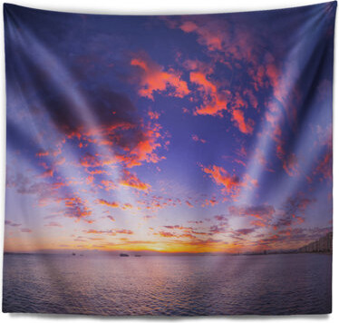 Landscape Composition of Nature Beautiful Seascape Tapestry
