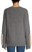 Thumbnail for your product : Agnona Textured Cashmere and Mink Fur Sweater