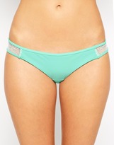 Thumbnail for your product : ASOS Fishnet Trim Bikini Pant