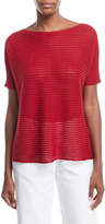 Thumbnail for your product : Loro Piana Linen/Silk Boat-Neck Top