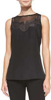Thumbnail for your product : Nic+Zoe Lace Glow Tank, Black