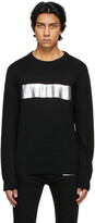 Thumbnail for your product : Givenchy Black & Silver Latex Band Sweater
