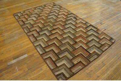 Rugs On Net American Small Scatter Size Hooked Wool 1890s Antique Rug