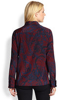 Thumbnail for your product : DKNY Silk Ruffle-Trim Blouse