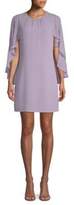 Thumbnail for your product : BCBGMAXAZRIA Ruffled Cape-Sleeve Mini Dress