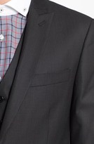 Thumbnail for your product : John Varvatos Trim Fit Three-Piece Wool Suit