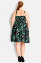 Thumbnail for your product : City Chic 'Rainbow Bloom' Floral Print Sundress (Plus Size)