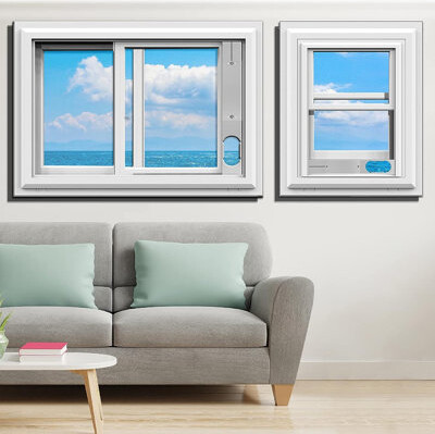 TURBRO Portable Air Conditioner Window Vent Kit, Adjustable Length Portable AC Vent Kit