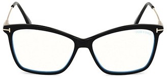 Tom Ford 56MM Blue Block Cat Eye Optical Glasses