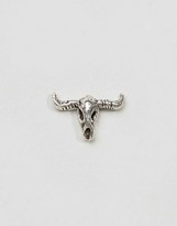 Thumbnail for your product : Reclaimed Vintage Inspired Earrings In Sterling Silver Ram Skull