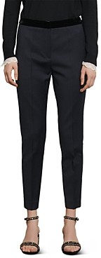 women's blue velvet pantsuit