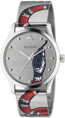 Gucci Men's Snake Mesh Stainless Steel Bracelet Watch - ShopStyle