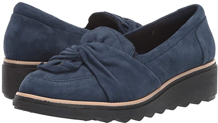 clarks blue suede shoes