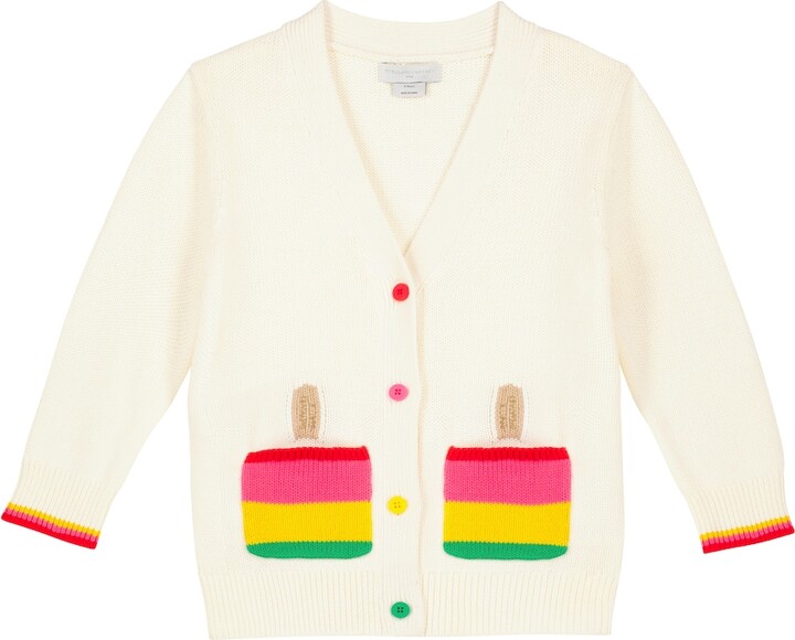 Stella McCartney Kids Striped cotton cardigan - ShopStyle Girls 