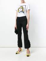 Thumbnail for your product : No.21 cropped ruffle trousers
