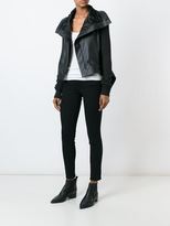 Thumbnail for your product : Rick Owens high low biker jacket - women - Calf Leather - 40