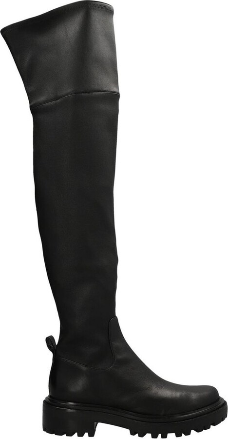 Tory Burch Miller Lug Sole Over the Knee Boot - ShopStyle