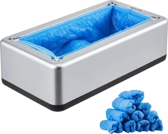 VEVORShoeCoverDispenserautomaticshoecovermachinewith100non-slipdisposablecoversfitsuptoUSsize11forhomeofficelabhospital