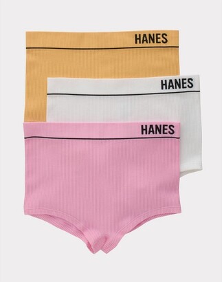 Hanes Women's 3-Pk. Originals Ultimate Boxer Brief Underwear 45VOBB