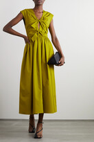 Thumbnail for your product : TOVE + Net Sustain Sirena Cutout Organic Cotton-poplin Dress - Green