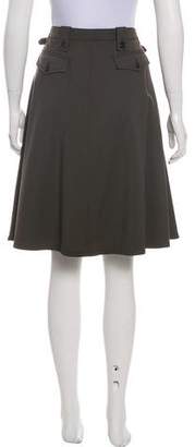 Prada Sport A-Line Knee-Length Skirt