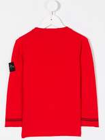 Thumbnail for your product : Stone Island Junior rolled edge logo top