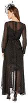Thumbnail for your product : Unique Vintage Long Sleeve Farrah Maxi Dress (Black/Silver) Women's Dress