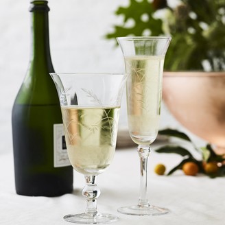 Williams-Sonoma Williams Sonoma Harvest Etched Champagne Flutes, Set of 4