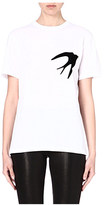Thumbnail for your product : McQ Swallow print cotton t-shirt