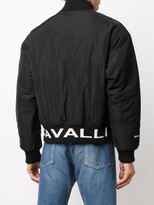 Thumbnail for your product : Just Cavalli Logo-Print Hem Bomber Jacket
