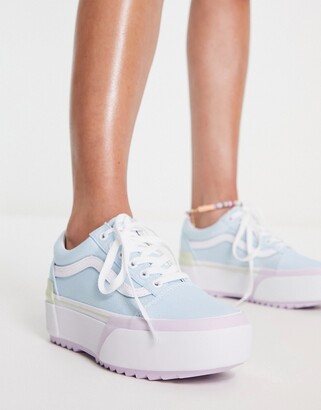 pastel platform trainers