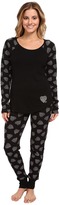 Thumbnail for your product : Betsey Johnson Waffle Thermal PJ Set