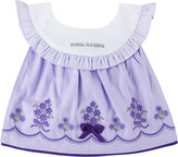 Thumbnail for your product : Anna Sui Baby Purple Ruffled Bib