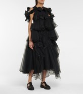 Thumbnail for your product : Noir Kei Ninomiya Belted tulle midi dress