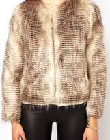 Thumbnail for your product : Unreal Fur Stripe Short Jacket
